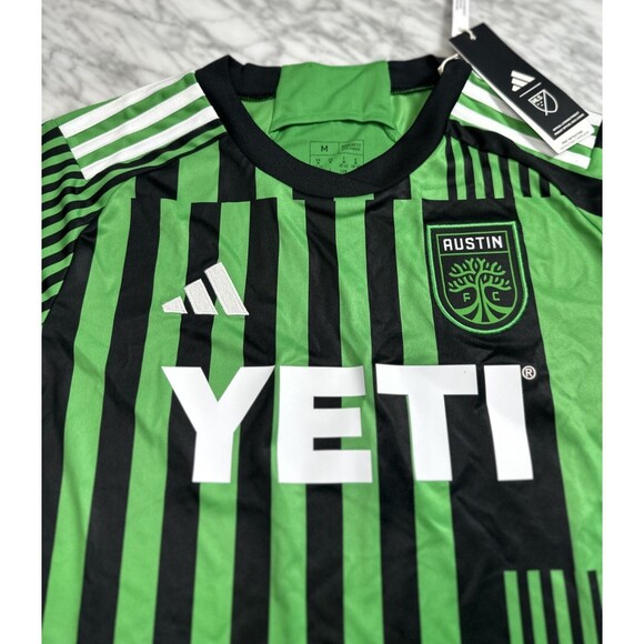 Adidas MLS Austin FC Home Jersey Las Voces Barcode Green Women Medium HU1381 250 - Picture 8 of 9